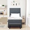 vidaXL Kiemas lova su čiužiniu Tamsiai pilka 90 x 190 cm Aksomas