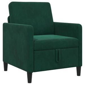 vidaXL Sofa su saugojimo vieta Tamsiai žalia 72 x 78 x 87 cm