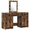 vidaXL Makiažo stalas Ruda 50 x 41 x 135 cm Apdirbta mediena
