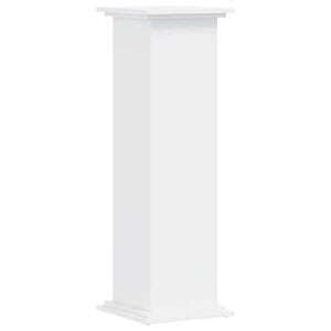 vidaXL Stovas augalams, baltos spalvos, 33x33x100cm, apdirbta mediena