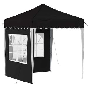 vidaXL Pop-up &scaron;ventinis palapinė Juoda 195 x 195 x 245 cm