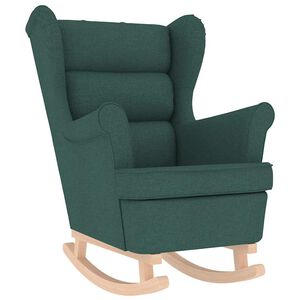 vidaXL Supama kėdė Tamsiai žalia 74x90x102 cm Audinys