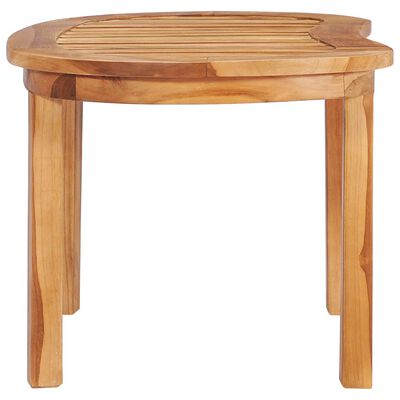 vidaXL Kavos staliukas, 90x50x45 cm, tikmedžio medienos masyvas