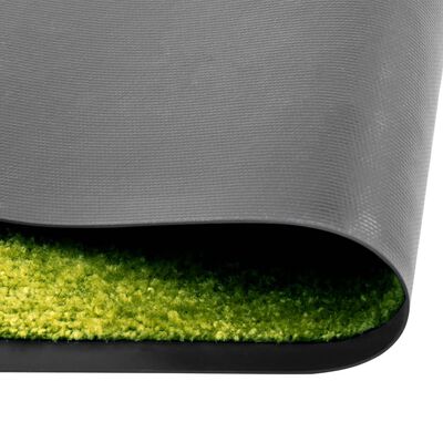 vidaXL Durų kilimėlis, žalios spalvos, 60x180cm, plaunamas