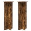 vidaXL Augalų stovas 2 pcs Dūminio ąžuolo &Oslash;40 x 100 cm