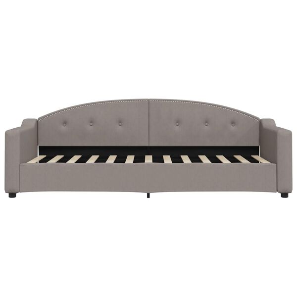 vidaXL Sofa, taupe spalvos, 80x200cm, audinys