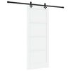 vidaXL Slankios durys ORKDAL 83 x 202 cm Pu&scaron;ies medienos masyvas Balta