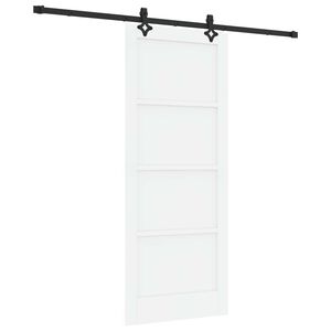 vidaXL Slankios durys ORKDAL 83 x 202 cm Pu&scaron;ies medienos masyvas Balta