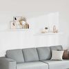 vidaXL Pakabinamos lentynos, 2vnt., baltos, 90x23,5x3,8cm, MDF