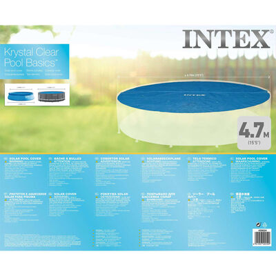 Intex Saulės šilumą sulaikantis baseino uždangalas, 488cm, apvalus