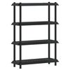 vidaXL Lentynų sistema 4 lygiai 100 x 40 x 136,5 cm PP Antracito