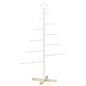 vidaXL Metalinis Kalėdų medis KUOPIO 125 cm Plienas Balta