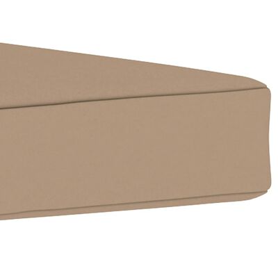 vidaXL Grindų/paletės pagalvėlė, taupe spalvos, 60x61,5x6cm, audinys