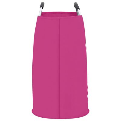 vidaXL Skalbinių rūšiavimo krepšys, rožinės spalvos