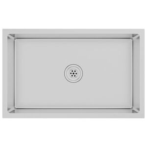 vidaXL Virtuvės plautuvė, rankų darbo, nerūdijantis plienas