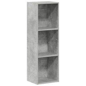 vidaXL Spintelė knygoms/TV, betono, 36x30x114cm, apdirbta mediena