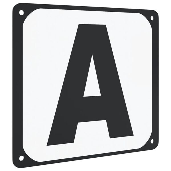 vidaXL Raidės jojimo aik&scaron;telei, 12vnt., plienas