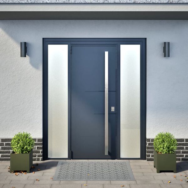 vidaXL Sodo loveliai, 2vnt., alyvuogių žali, 30x30x30cm, plienas