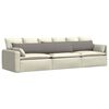 vidaXL Sofa Pagalvės 2 pcs Taupe 200 x 40 cm audinys