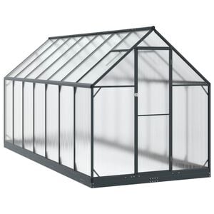 vidaXL Sodo &scaron;iltnamis su durimis Antracito 183,5 x 423,5 x 207 cm