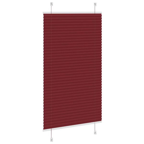 vidaXL Plisuota žaliuze Bordo raudona 70x150 cm Audinio plotis 69,4 cm