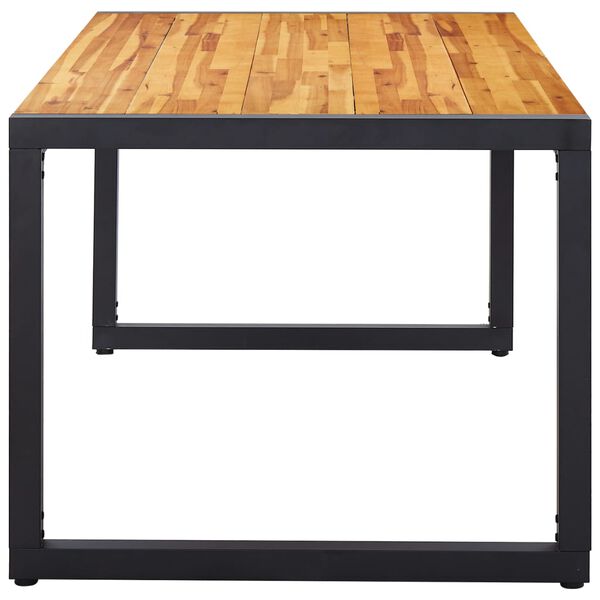 vidaXL Sodo valgomojo baldų komplektas, 7 dalių, pilkos spalvos