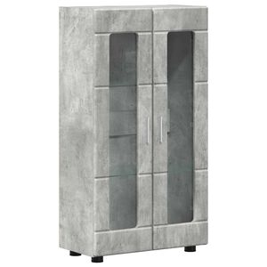 vidaXL Kabalas FLORIN 55,5 x 29 x 100 cm Betono pilka Apdirbta mediena