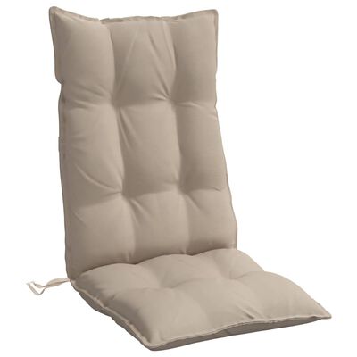 vidaXL Kėdės pagalvėlės, 4vnt., taupe spalvos, oksfordo audinys