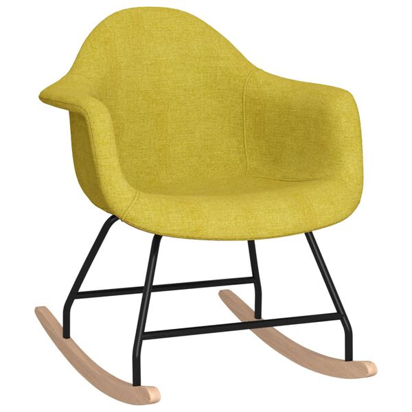 vidaXL Supama kėdė, žalios spalvos, audinys