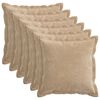 vidaXL Pagalvėlės užvalkalas 6 vnt. HOUTEN Taupe 35 x 35 cm