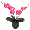 vidaXL Dirbtinė orchidėjų augalas Raudona 36 x 10 x 30 cm