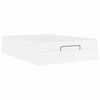 vidaXL Lovos rėmas su čiužiniu su čiužiniu 2 pcs Balta PVC