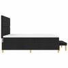 vidaXL Kiemas lova su čiužiniu Juoda 180 x 200 cm audinys