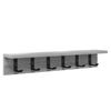 vidaXL Prikabinamas paltas Sieninis Pilkas Sonoma 60 x 10,5 x 10,5 cm