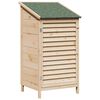 vidaXL Sodo Sandėlys su stogu su saugykla Natūrali 59 x 56 x 113,5 cm