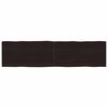 vidaXL Stalvir&scaron;is, tamsiai ruda, 160x40x(2-4) cm, medienos masyvas