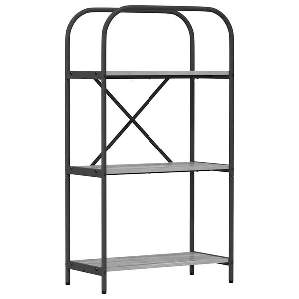 vidaXL Knygų lentyna Pilkas Sonoma 60 x 30 x 109 cm Apdirbta mediena