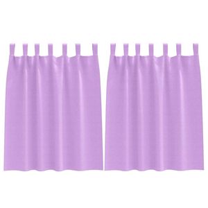 vidaXL Užuolaidos su žiedais, blokuojančios &scaron;viesą 2 pcs Violetinė