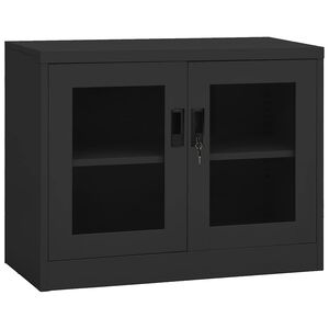 vidaXL Biuro spintelė, antracito spalvos, 90x40x70cm, plienas