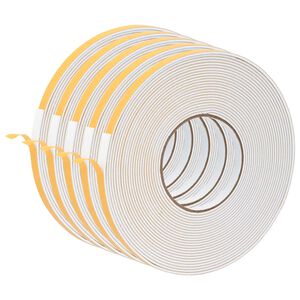 vidaXL Savigautinė putų juosta 5 vnt. Balta 10mm x 10m CR putplastis