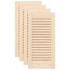 vidaXL Spintelės durelės, 4vnt., 61,5x29,5cm, pu&scaron;is, žaliuzių dizaino