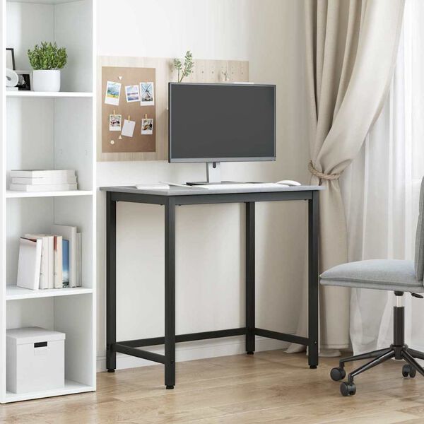 vidaXL staliuku Pilkas Sonoma 100 x 50 x 76,5 cm