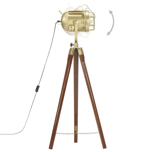 vidaXL Trikojis pastatomas šviestuvas, 97cm, mango medienos masyvas