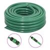 vidaXL Sodo žarna su tvirtinimo detalėmis, žalia, 0,75", 20m, PVC