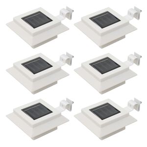 vidaXL Saulės energija įkraunami lauko LED &scaron;viestuvai, 6vnt., 12cm