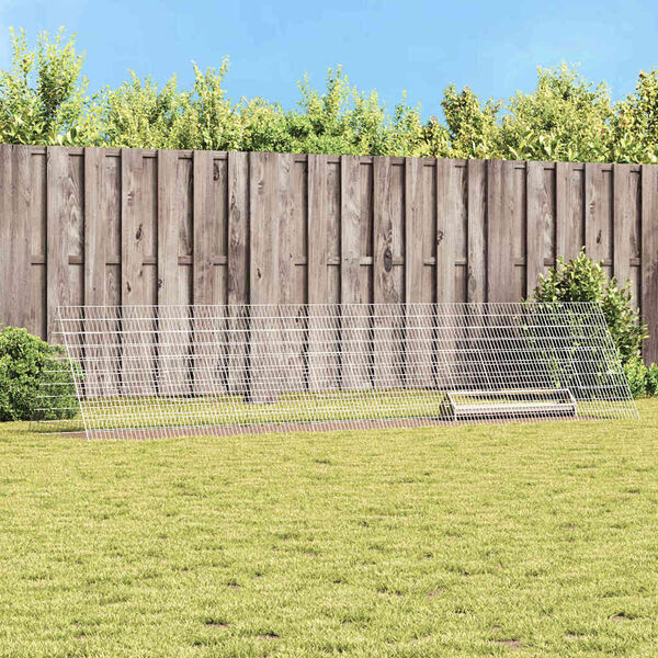 vidaXL Vi&scaron;tų narvas Sidabro 430 x 100 x 85 cm Cinkuota plienas