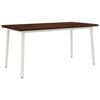 vidaXL Kvadratinis valgomojo stalas 160 x 80 x 75 cm Tamsiai rudas