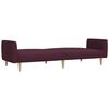 vidaXL Dvivietė sofa-lova, violetinės spalvos, audinys