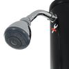 vidaXL Saulės energija šildomas dušas, juodas, 214 cm, 18 l