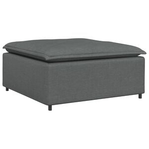 vidaXL Modulinė sofa, pakojų modulis, tamsiai pilka, 100x100x48 cm